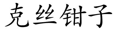 克丝钳子的解释