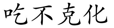 吃不克化的解释