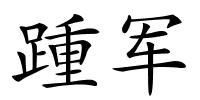踵军的解释