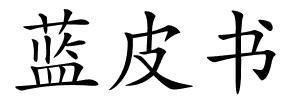 蓝皮书的解释