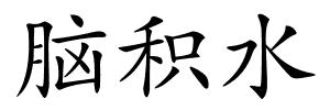 脑积水的解释