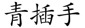 青插手的解释