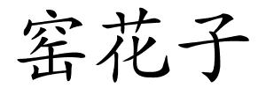 窑花子的解释
