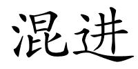 混进的解释
