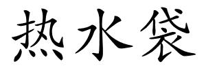 热水袋的解释