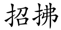 招拂的解释