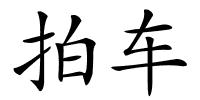 拍车的解释