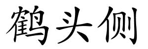 鹤头侧的解释