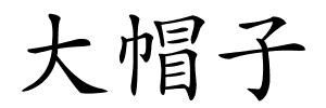 大帽子的解释