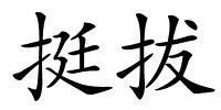 挺拔的解释