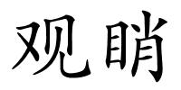 观睄的解释