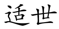 适世的解释