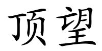 顶望的解释