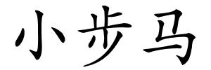 小步马的解释