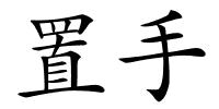 置手的解释