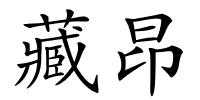 藏昂的解释