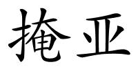 掩亚的解释