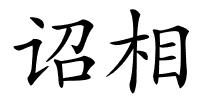 诏相的解释