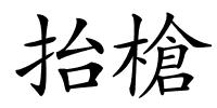 抬槍的解释