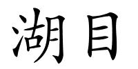 湖目的解释