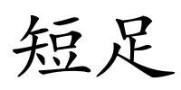 短足的解释