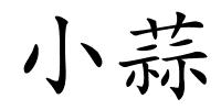 小蒜的解释