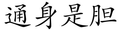 通身是胆的解释