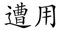 遭用的解释