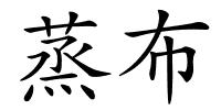 蒸布的解释