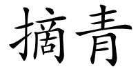 摘青的解释