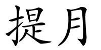 提月的解释