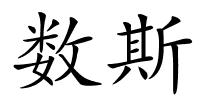 数斯的解释