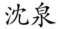 沈泉的解释
