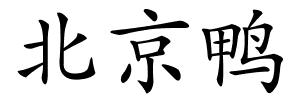 北京鸭的解释