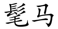 髦马的解释