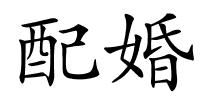 配婚的解释
