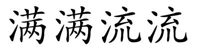 满满流流的解释