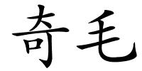 奇毛的解释