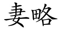 妻略的解释