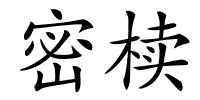 密椟的解释