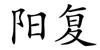 阳复的解释