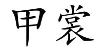 甲裳的解释