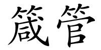 箴管的解释