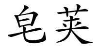 皂荚的解释