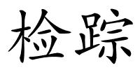 检踪的解释