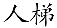 人梯的解释