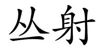丛射的解释