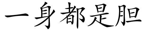 一身都是胆的解释