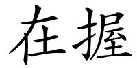 在握的解释