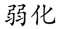 弱化的解释